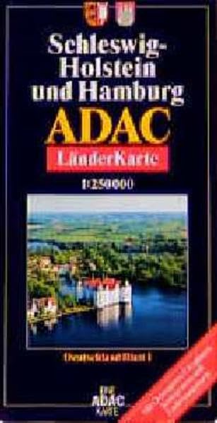 ADAC Karte, Schleswig-Holstein und Hamburg Geology & Geography