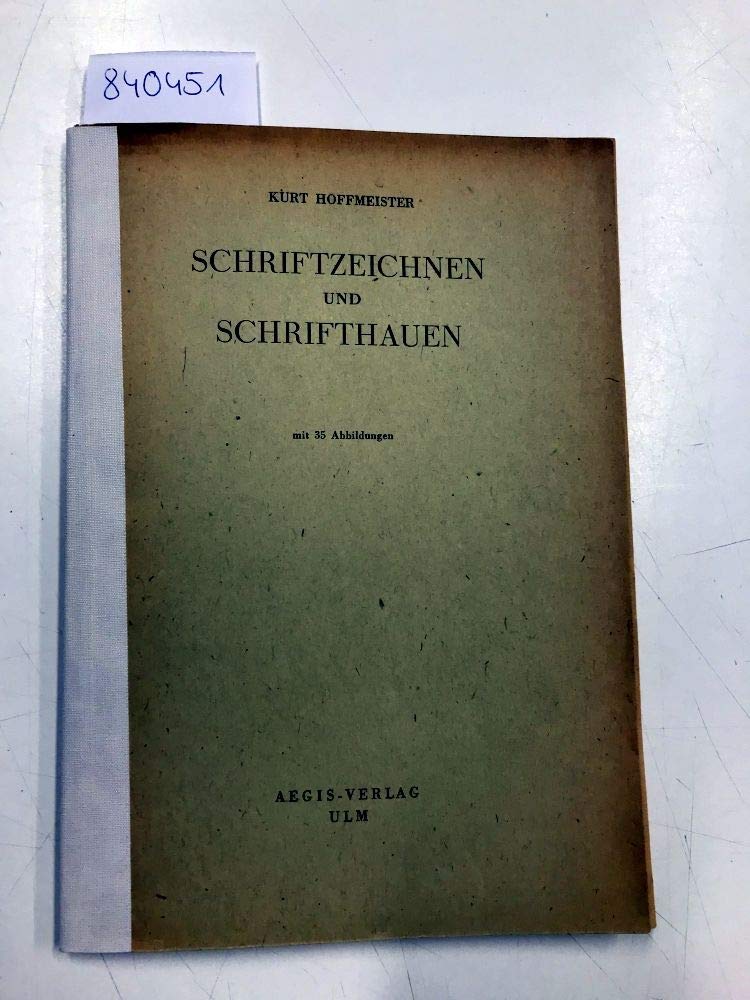 Schriftzeichnen und Schrifthauen Books