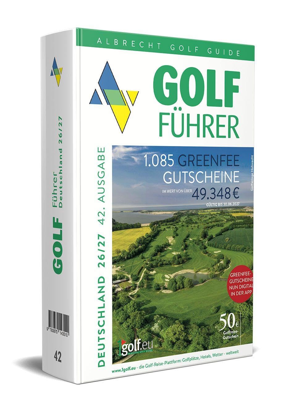 Albrecht Golf Führer Deutschland 26/27 inklusive Greenfee Gutscheinen Leisure & Fun