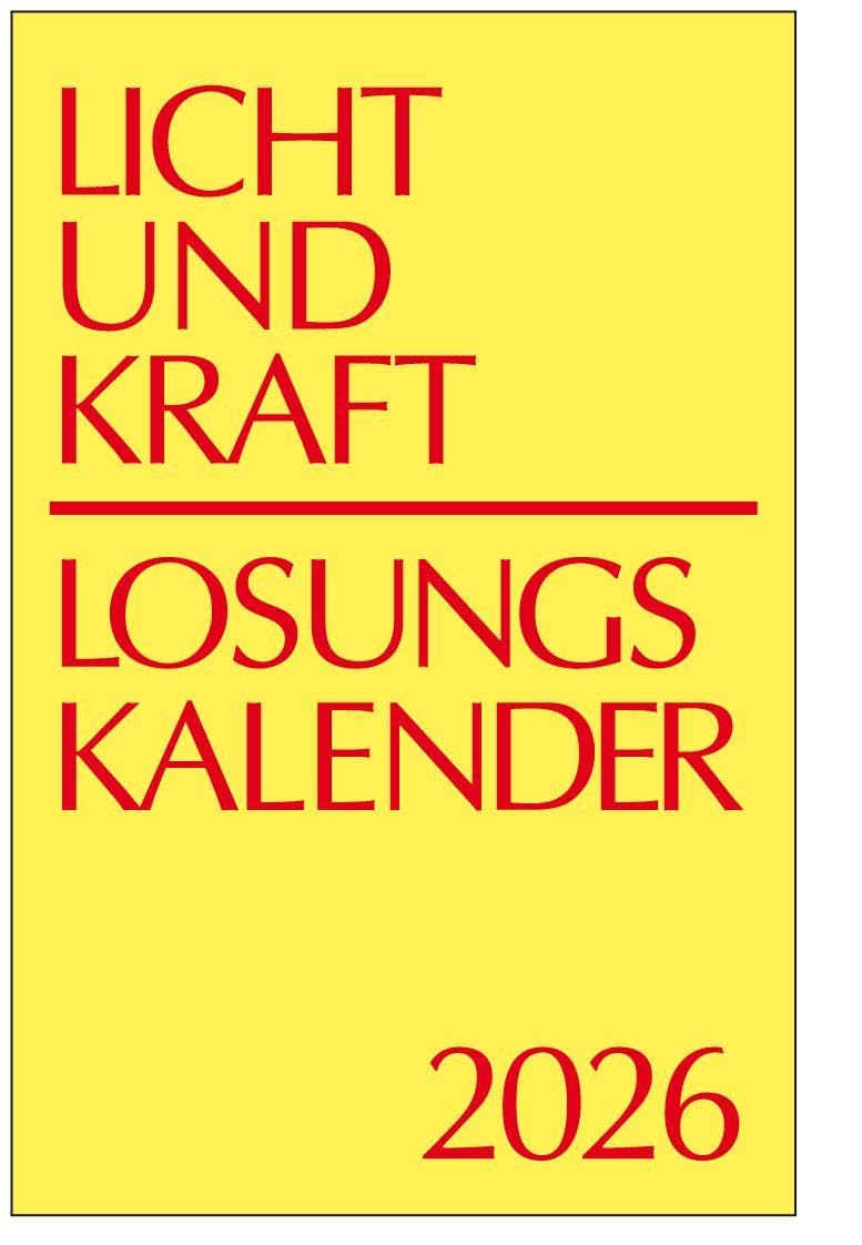 Licht und Kraft/Losungskalender 2026 Reiseausgabe in Heften Lifestyle