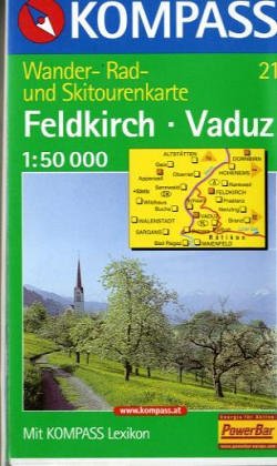 Kompass Karten, Feldkirch, Vaduz: Mit Kurzführer, Radrouten, alpinen Skirouten. 1:50000 (KOMPASS Wanderkarte) Leisure, Home & Garden