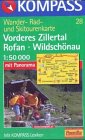 Achensee /Rofan /Zillertal: Mit Kurzführer, alpinen Skirouten und Radwegen. 1:50000 (KOMPASS Wanderkarte) Maps & Plans
