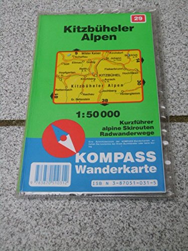 Kitzbüheler Alpen: Mit Kurzführer, Radwegen und alpinen Skirouten. 1:50000 (KOMPASS Wanderkarte) Leisure, Home & Garden