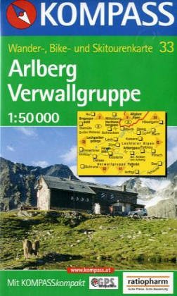 Kompass Karten, Arlberg, Nördliche Verwallgruppe: Mit Kurzführer und alpinen Skirouten. 1:50000 (KOMPASS Wanderkarte) Maps & Plans