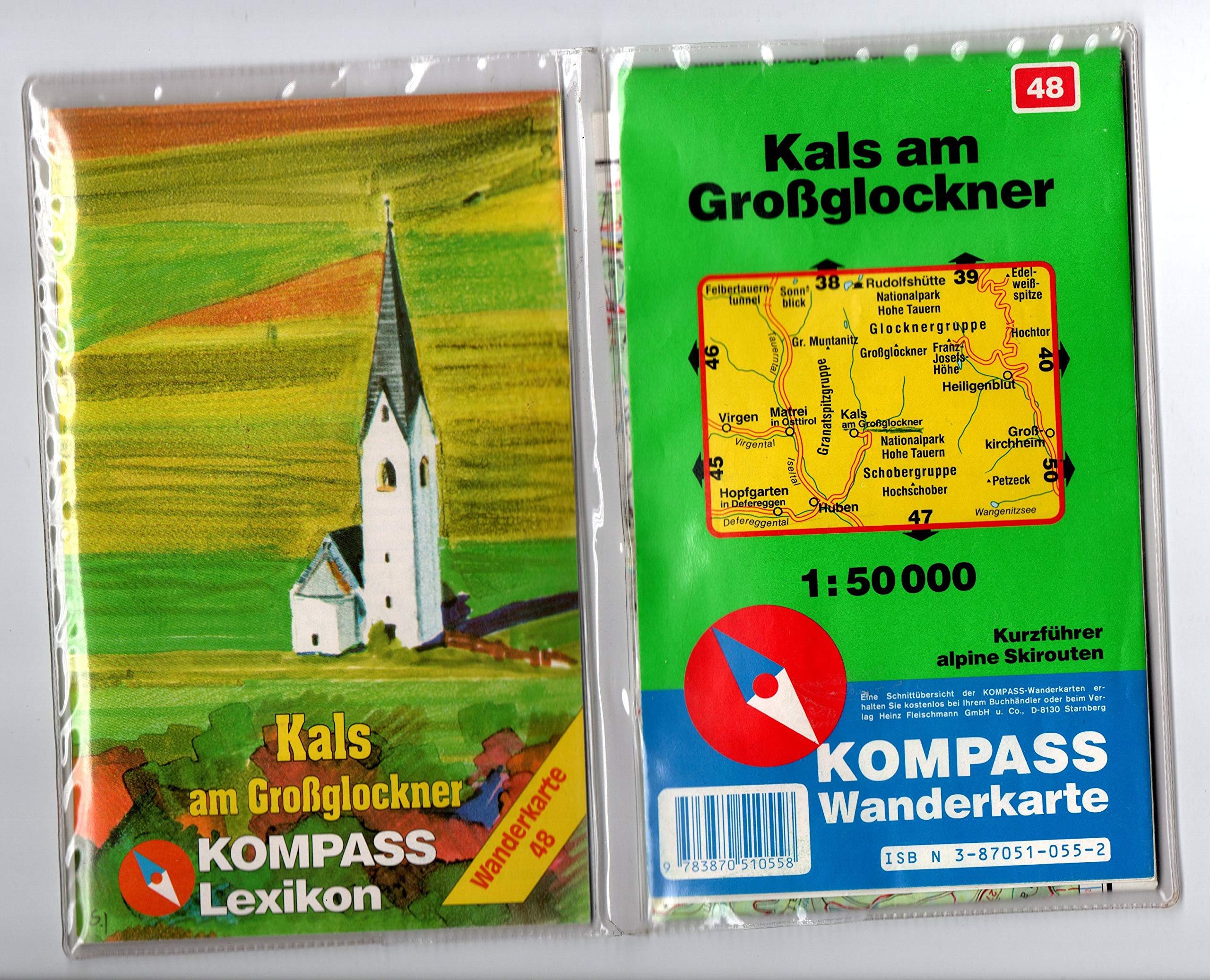 Kals am Grossglockner - Granatspitzgruppe: Mit Kurzführer und alpinen Skirouten. 1:50000 (KOMPASS Wanderkarte) Maps & Plans
