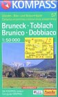 Bruneck /Toblach: Mit Kurzführer und alpinen Skirouten. Dt. /Ital. 1:50000 (KOMPASS Wanderkarte) Leisure, Home & Garden
