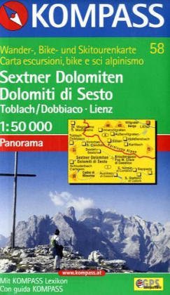 Sextner Dolomiten: Mit Kurzführer und alpinen Skirouten. Dt. /Ital. 1:50000 (KOMPASS Wanderkarte) Leisure, Home & Garden
