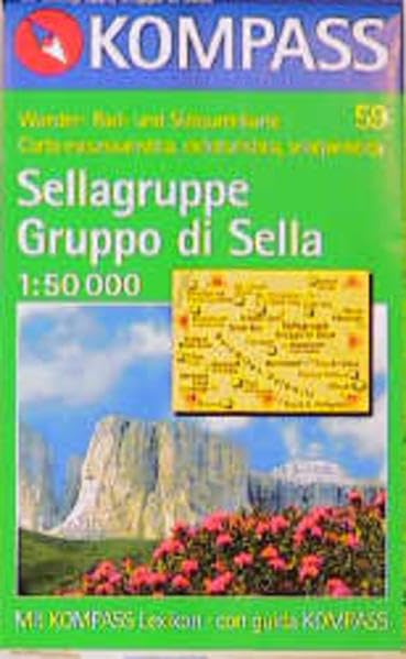 Sellagruppe /Marmolata: Mit Kurzführer und alpinen Skirouten. Dt. /Ital. 1:50000 (KOMPASS Wanderkarte) Leisure, Home & Garden