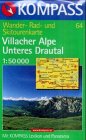 Kompass Karten, Villacher Alpe, Unteres Drautal: Mit Kurzführer und Radwegen. 1:50000 (KOMPASS Wanderkarte) Maps & Plans