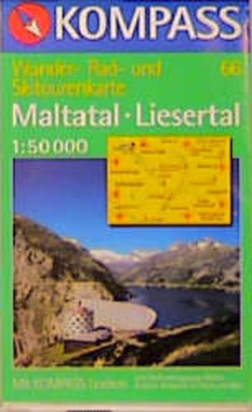 Maltatal - Liesertal: Mit Kurzführer, Radwegen und alpinen Skirouten. 1:50000 (KOMPASS Wanderkarte) Maps & Plans
