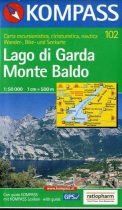 Lago di Garda /Monte Baldo: Mit Kurzführer und Radrouten. Dt. /Ital. 1:50000 (KOMPASS Wanderkarte) Leisure, Home & Garden Books