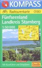 Kompass Karten, Fünfseenland Landkreis Starnberg: Mit Ortsplänen und Radwegen. 1:25000 (KOMPASS Fahrradführer) Maps & Plans