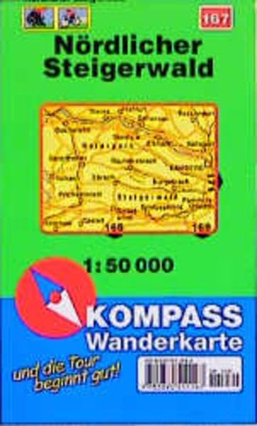 Kompass Karten, Nördlicher Steigerwald: Mit Kurzführer und Radwegen. 1:50000 (KOMPASS Wanderkarte) Maps & Plans