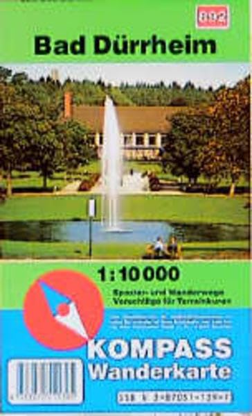 Bad Dürrheim: Mit Kurzführer und Kurwegen. 1:10000 (KOMPASS Wanderkarte) Leisure, Home & Garden