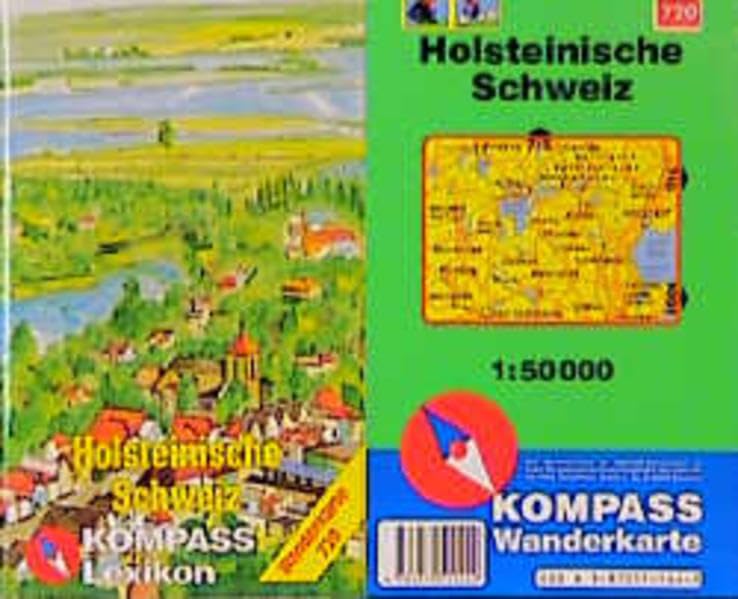 Holsteinische Schweiz: Mit Kurzführer und Radwegen. 1:50000 (KOMPASS Wanderkarte) Maps & Plans