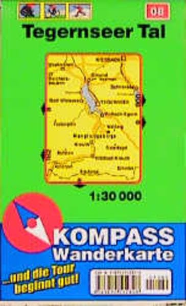 Kompass Karten, Tegernseer Tal: Mit Kurzführer, Radwegen und Loipen. 1:30000 (KOMPASS Wanderkarte) Maps & Plans