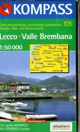 Kompass Karten, Lecco, Valle Brembana: Mit Kurzführer und alpinen Skirouten. Italienische Ausgabe. 1:50000 (KOMPASS Wanderkarte) Leisure, Home & Garden