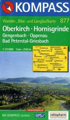Kompass Karten, Oberkirch, Hornisgrinde: Mit Kurzführer, Radwegen und Loipen. 1:30000 (KOMPASS Wanderkarte) Maps & Plans