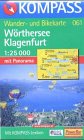 Kompass Karten, Wörther See, Klagenfurt: Mit Kurzführer und Radrouten. 1:30000 (KOMPASS Wanderkarte) Maps & Plans