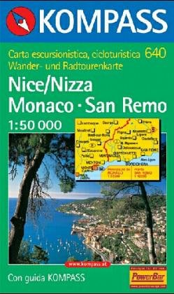Kompass Karten, Nice/Nizza, Monaco, San Remo: Mit Kurzführer. Italienische Ausgabe. 1:50000 (KOMPASS Wanderkarte) Leisure, Home & Garden