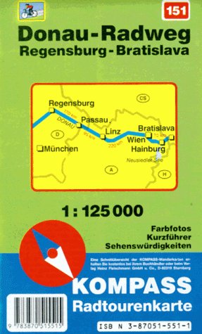 Donauradweg / Ost: Regensburg - Bratislava: Mit Kurzführer. 1:125000 / Mit Kurzführer. 1:125000 (KOMPASS Fahrradführer) Leisure, Home & Garden
