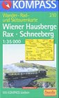 Wiener Hausberge: Mit Kurzführer, Radwegen und alpinen Skirouten. 1:35000 (KOMPASS Wanderkarte) Maps & Plans