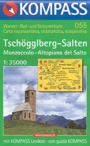 Tschögglberg /Monzoccolo /Meran 2000 /Salten: Mit Kurzführer und alpinen Skirouten. Dt. /Ital. (KOMPASS Wanderkarte) Leisure, Home & Garden