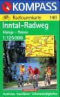 Kompass Karten, Inntal-Radweg, Maloja-Passau: Maloja - Passau 1:125000 (KOMPASS Fahrradführer) Maps & Plans