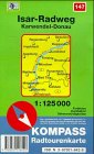 Kompass Karten, Isar-Radweg (Nr.147): Karwendel - Donau 1:125000 (KOMPASS Fahrradführer) Maps & Plans