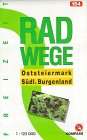 Rad- und Freizeitkarte Oststeiermark /südliches Burgenland: 1:125000 (KOMPASS Fahrradführer) Maps & Plans