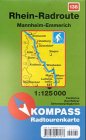 Kompass Karten, Rhein-Radroute Nord: Mannheim - Emmerich. Mit Kurzführer. 1:125000 (KOMPASS Fahrradführer) Maps & Plans