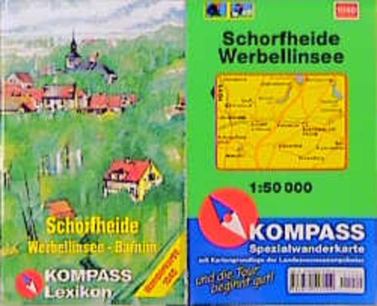 Kompass Karten, Schorfheide, Werbellinsee: Mit Kurzführer und Radwegen. 1:50000 (KOMPASS Wanderkarte) Maps & Plans