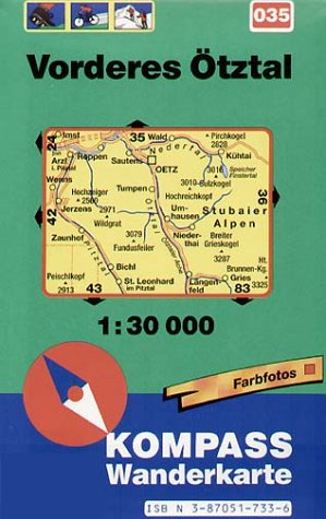 Kompass Karten, Vorderes Ötztal: Mit Radwegen, Loipen und alpinen Skirouten. Dt. /Engl. /Holländ. 1:30000 (KOMPASS Wanderkarte) Leisure, Home & Garden