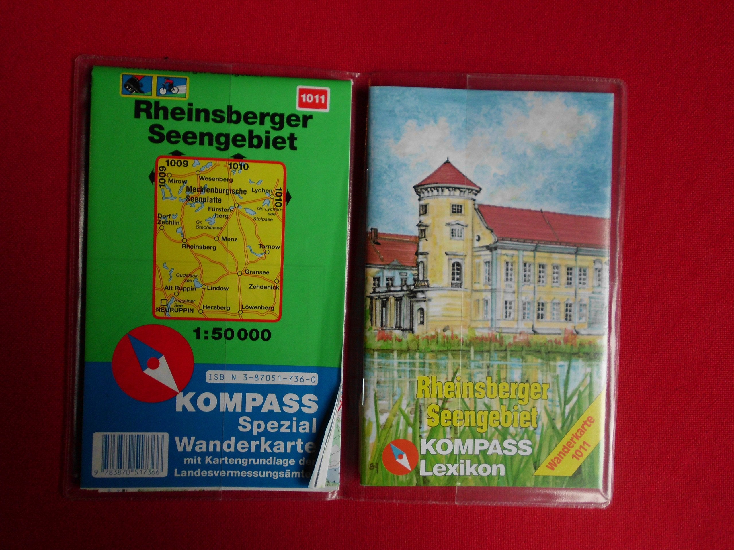 Rheinsberger Seengebiet: Mit Kurzführer und Radwegen. 1:50000 (KOMPASS Wanderkarte) Leisure, Home & Garden
