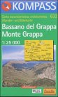 Kompass Karten, Bassano del Grappa, Monte Grappa: Rückseite Kurzführer Dt. /Ital. 1:25000 (KOMPASS Wanderkarte) Leisure, Home & Garden
