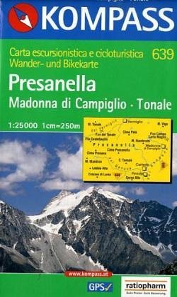 Kompass Karten, Presanella, Madonna di Campiglio, Passo del Tonale: Rückseite Kurzführer Dt. /Ital. 1:25000 (KOMPASS Wanderkarte) Leisure, Home & Garden