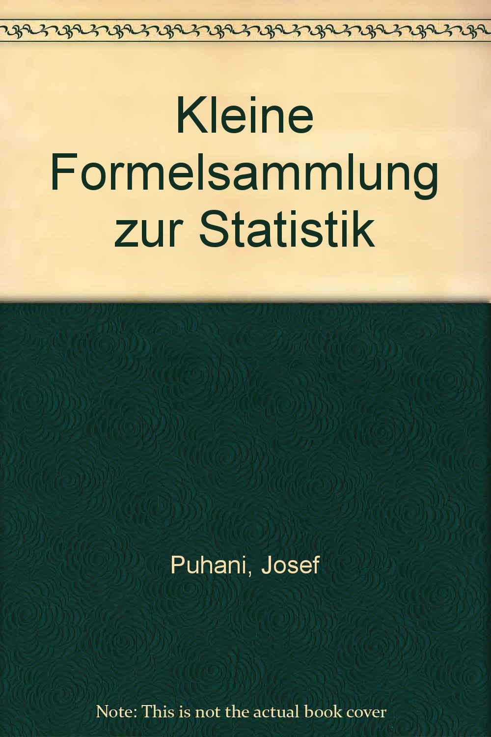Kleine Formelsammlung zur Statistik Mathematics