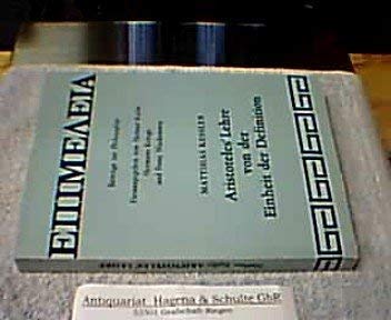 Aristoteles` Lehre von der Einheit der Definition. Science