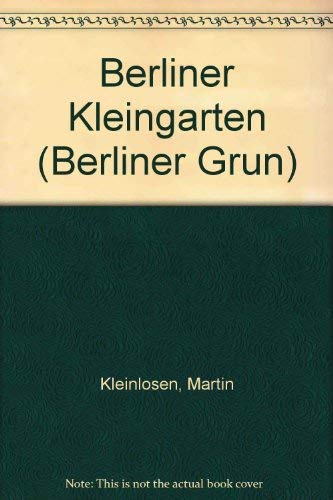 Berliner Kleingärten (Berliner Grün) Books