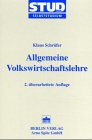 Product Image: Allgemeine Volkswirtschaftslehre (Stud. oec. Selbststudium)