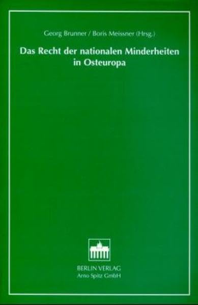 Das Recht der nationalen Minderheiten in Osteuropa Law