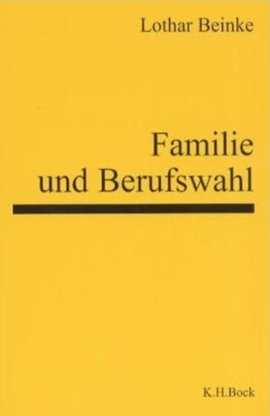 Familie und Berufswahl book