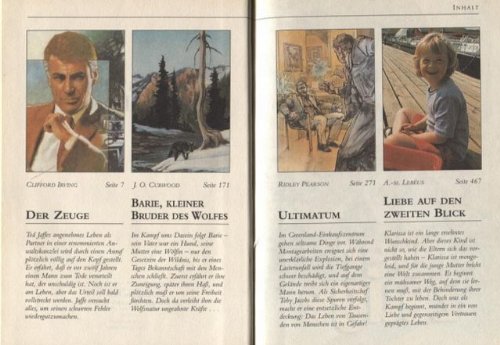 Der Zeuge by Clifford Irving / Barie, kleiner Bruder des Wolfes by James Oliver Curwood / Ultimatum by Ridley Pearson / Liebe auf den zweiten Blick by Angelika-martina Lebéus. (Kurzfassungen) (Reader's Digest Auswahlbücher) Books