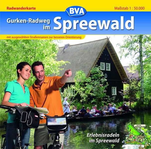 Quadrat-Spiralo BVA Gurken-Radweg im Spreewald Erlebnisradeln im Spreewald Radwanderkarte 1:50.000: Radwanderkarte mit ausgewählten Straßennamen zur besseren Orientierung. Erlebnisradeln im Spreewald Leisure, Home & Garden