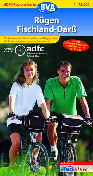 ADFC Regionalkarten, Rügen, Fischland, Darß: Mit den schönsten Radtouren auf Rügen und an der Ostsee (ADFC-Regionalkarte 1:75000) Leisure, Home & Garden