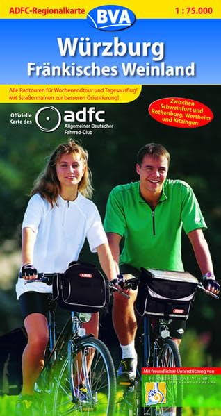 ADFC Regionalkarten, Würzburg: Zwischen Schweinfurt und Rothenburg, Wertheim und Kitzingen. Alle Radtouren für Wochenendtour und Tagesausflug! Mit ... Fahrrad-Club (ADFC-Regionalkarte 1:75000) Leisure, Home & Garden