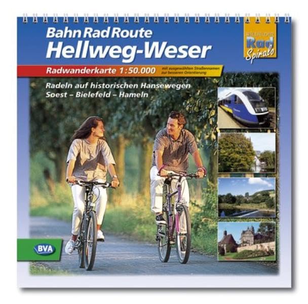 Spiralo BahnRadRoute Hellweg-Weser: Radeln auf historischen Hansewegen Soest-Bielefeld-Hameln 1:50000 Leisure, Home & Garden