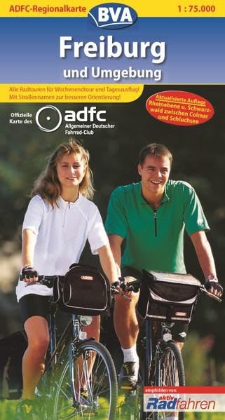 ADFC-Regionalkarte Freiburg und Umgebung mit Tagestouren-Vorschlägen, 1:75.000: Rheinebene u. Schwarzwald zwischen Colmar und Schluchsee (ADFC-Regionalkarte 1:75000) Leisure, Home & Garden Books