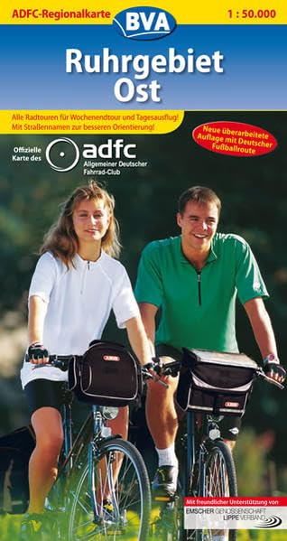 ADFC-Regionalkarte Ruhrgebiet Ost mit Tagestouren-Vorschlägen, 1:50.000: mit Deutscher Fußballroute (ADFC-Regionalkarte 1:50.000) Leisure, Home & Garden