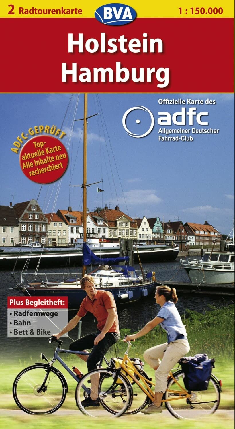 ADFC Radtourenkarten : Holstein/Hamburg: Offizielle Karte des Allgemeinen Deutschen Fahrrad-Club (ADFC) Leisure, Home & Garden
